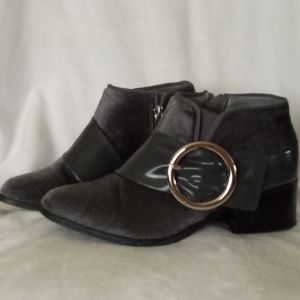 Women Booties grey color